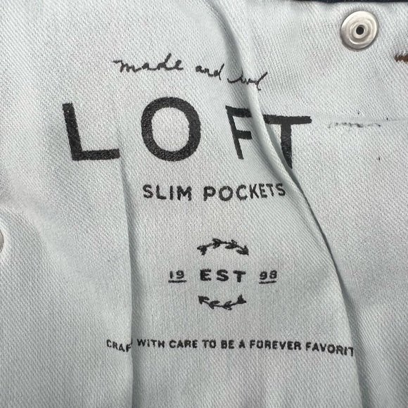 LOFT By Ann Taylor Blue Slim Pockets Skinny Jeans Size 26 Petite Women’s - Picture 6 of 7
